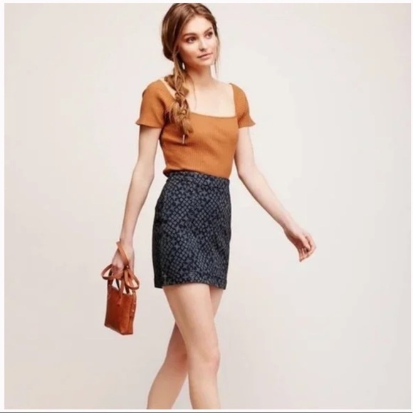 Free People Modern Femme Denim Mini in Indigo Combo - Picture 2 of 10